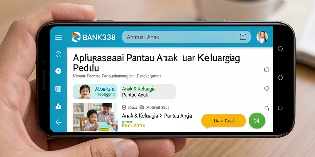 Tampilan antarmuka BANK338 yang ramah pengguna untuk Pantau Anak.