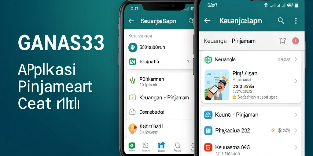 Tampilan antarmuka aplikasi Pinjaman GANAS33 yang intuitif dan mudah digunakan.