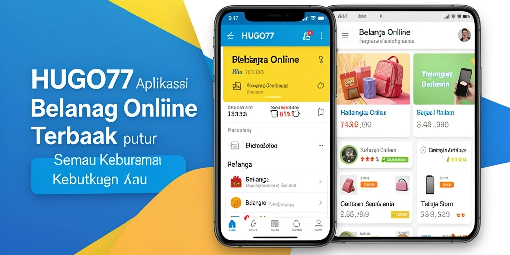 Tampilan antarmuka HUGO77 untuk pengalaman belanja online yang nyaman.