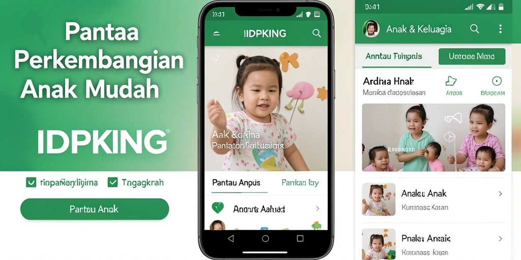 Antarmuka aplikasi IDPKING yang user-friendly dan informatif.