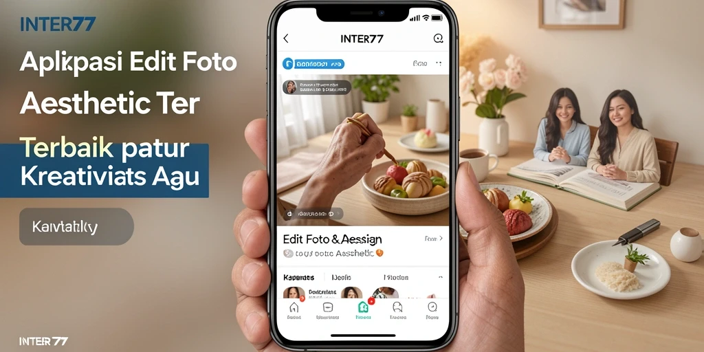 Screenshot INTER77 menampilkan antarmuka pengguna yang elegan dan fungsional.