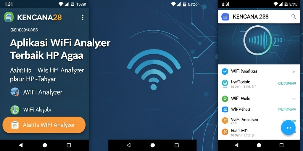 Antarmuka KENCANA28 yang intuitif dengan grafik sinyal WiFi.